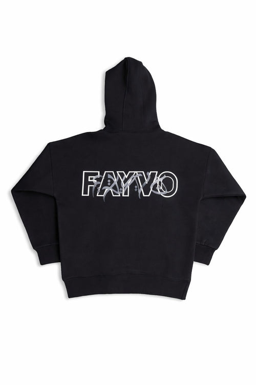 FAYVO Black Hoodie – Signature Edition