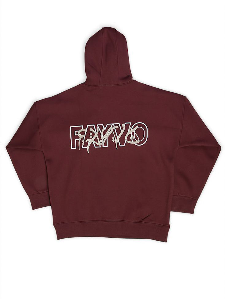 FAYVO Maroon Hoodie – Signature Edition